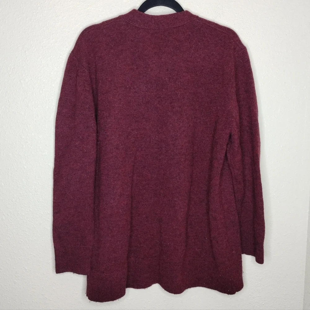 Pendleton Burgundy Shetland Wool Cardigan Sweater Men's Size Medium